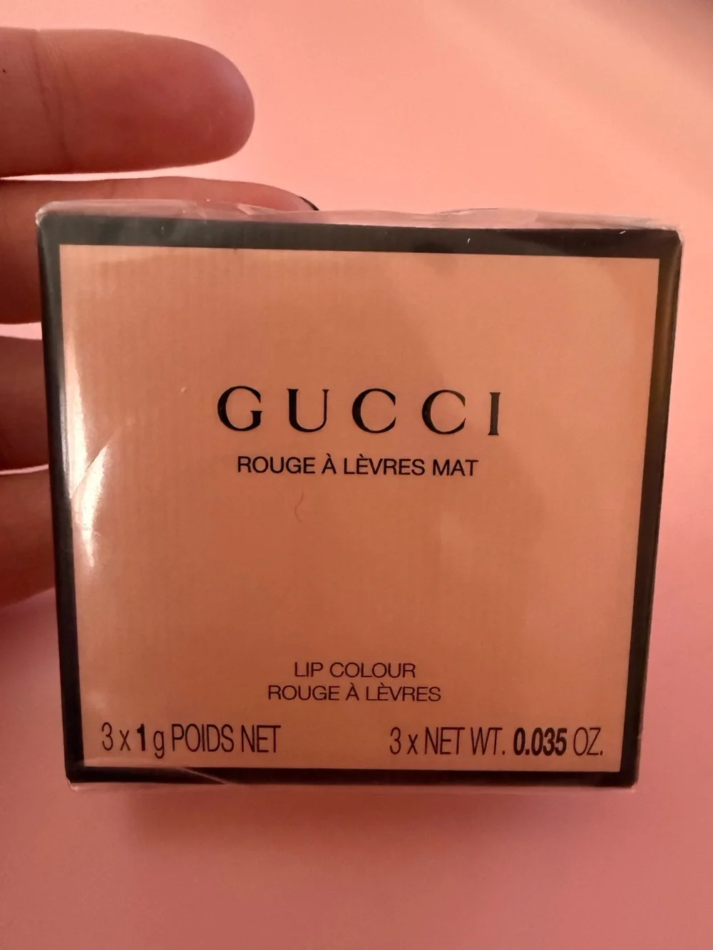 Gucci Mini Lipstick Trio Set NEW Sealed